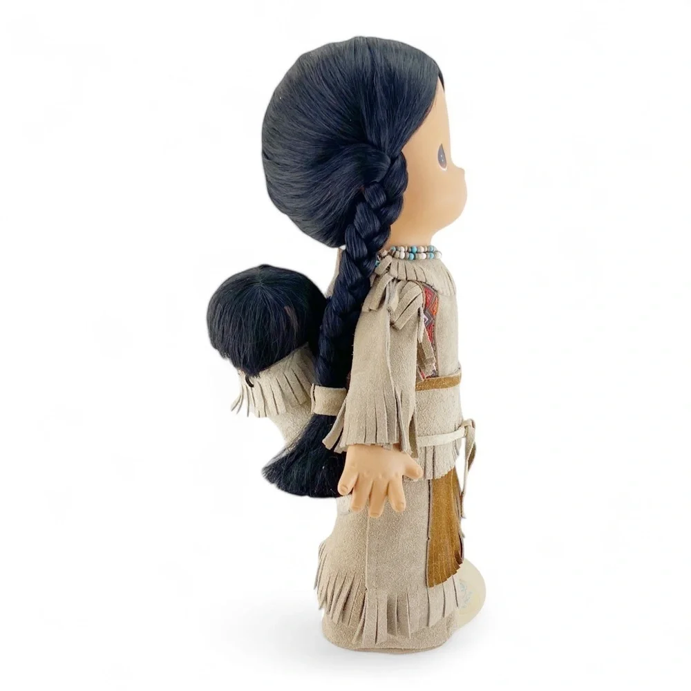 Precious Moments Morning Star & Papoose 15” Collectible Doll With Stand - Picture 3 of 7